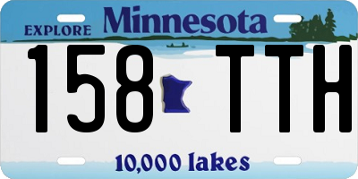 MN license plate 158TTH