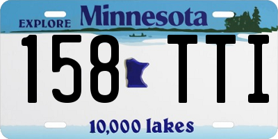 MN license plate 158TTI