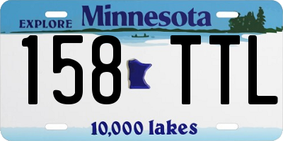 MN license plate 158TTL
