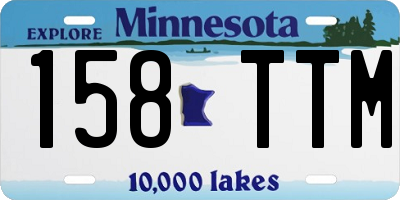 MN license plate 158TTM