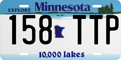 MN license plate 158TTP