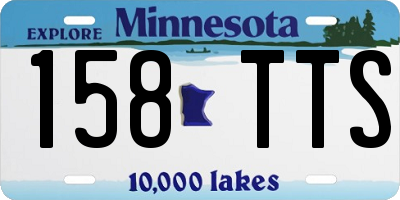 MN license plate 158TTS