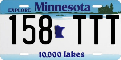 MN license plate 158TTT