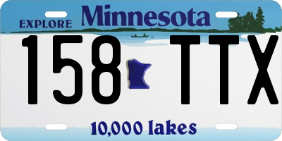 MN license plate 158TTX