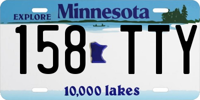 MN license plate 158TTY