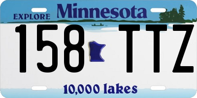 MN license plate 158TTZ