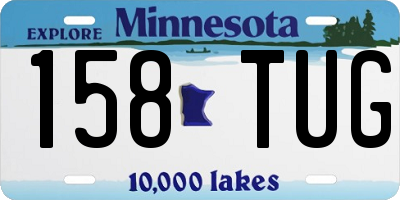 MN license plate 158TUG
