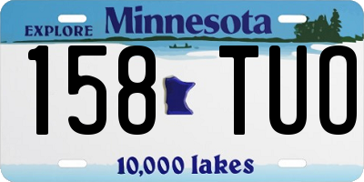 MN license plate 158TUO