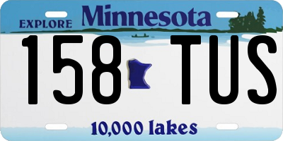 MN license plate 158TUS