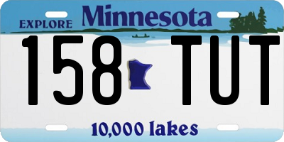 MN license plate 158TUT