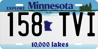 MN license plate 158TVI