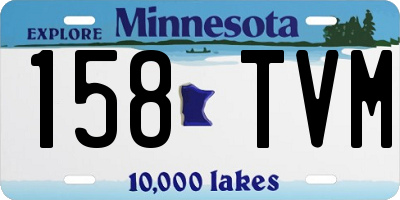 MN license plate 158TVM