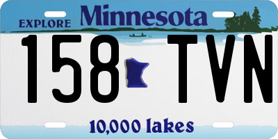 MN license plate 158TVN