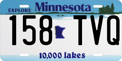 MN license plate 158TVQ