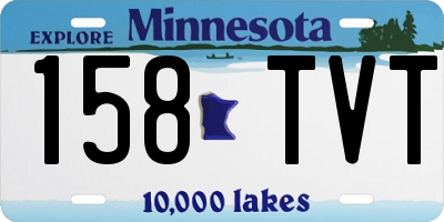 MN license plate 158TVT