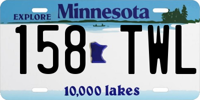 MN license plate 158TWL
