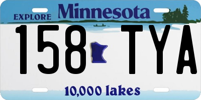 MN license plate 158TYA