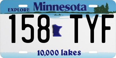 MN license plate 158TYF
