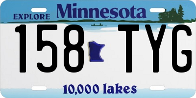 MN license plate 158TYG