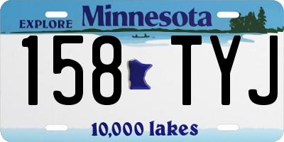 MN license plate 158TYJ