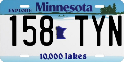MN license plate 158TYN