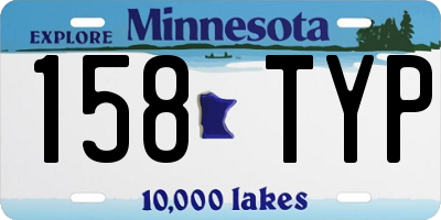 MN license plate 158TYP