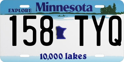 MN license plate 158TYQ