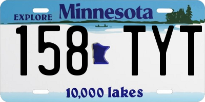 MN license plate 158TYT