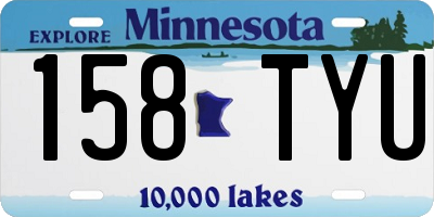 MN license plate 158TYU