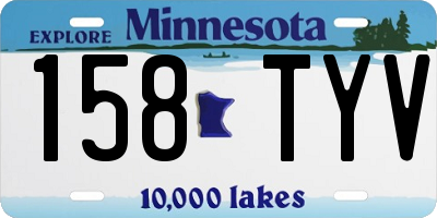 MN license plate 158TYV
