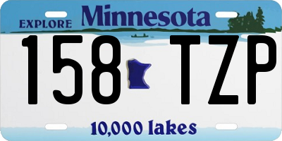 MN license plate 158TZP