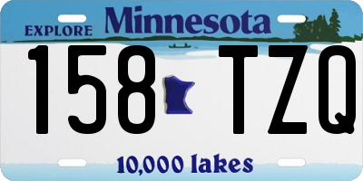 MN license plate 158TZQ