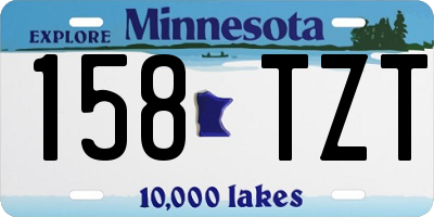 MN license plate 158TZT