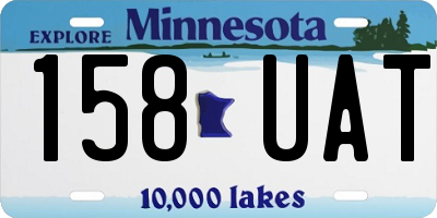 MN license plate 158UAT