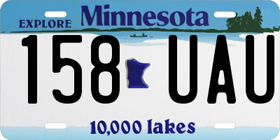 MN license plate 158UAU