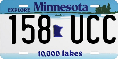 MN license plate 158UCC