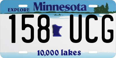 MN license plate 158UCG