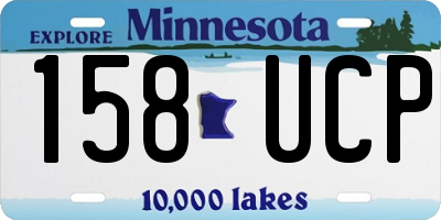 MN license plate 158UCP