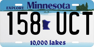 MN license plate 158UCT