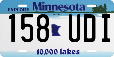 MN license plate 158UDI