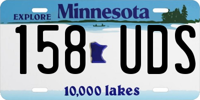 MN license plate 158UDS