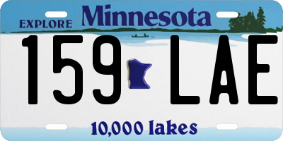 MN license plate 159LAE