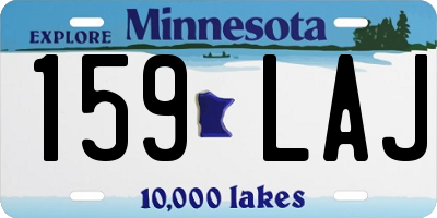 MN license plate 159LAJ