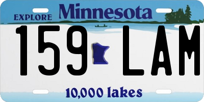 MN license plate 159LAM