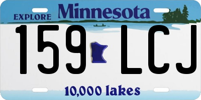 MN license plate 159LCJ