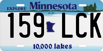 MN license plate 159LCK