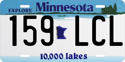MN license plate 159LCL