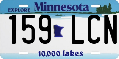 MN license plate 159LCN