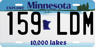 MN license plate 159LDM
