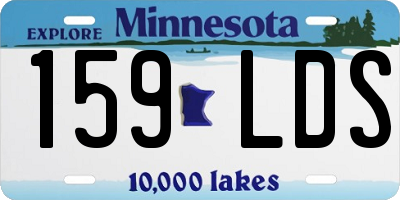 MN license plate 159LDS